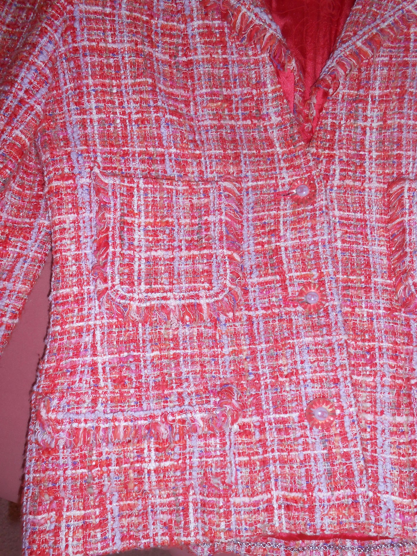 CHANEL BY KARL LAGERFELD SS 2004 MULTICOLOR TWEED JACKET