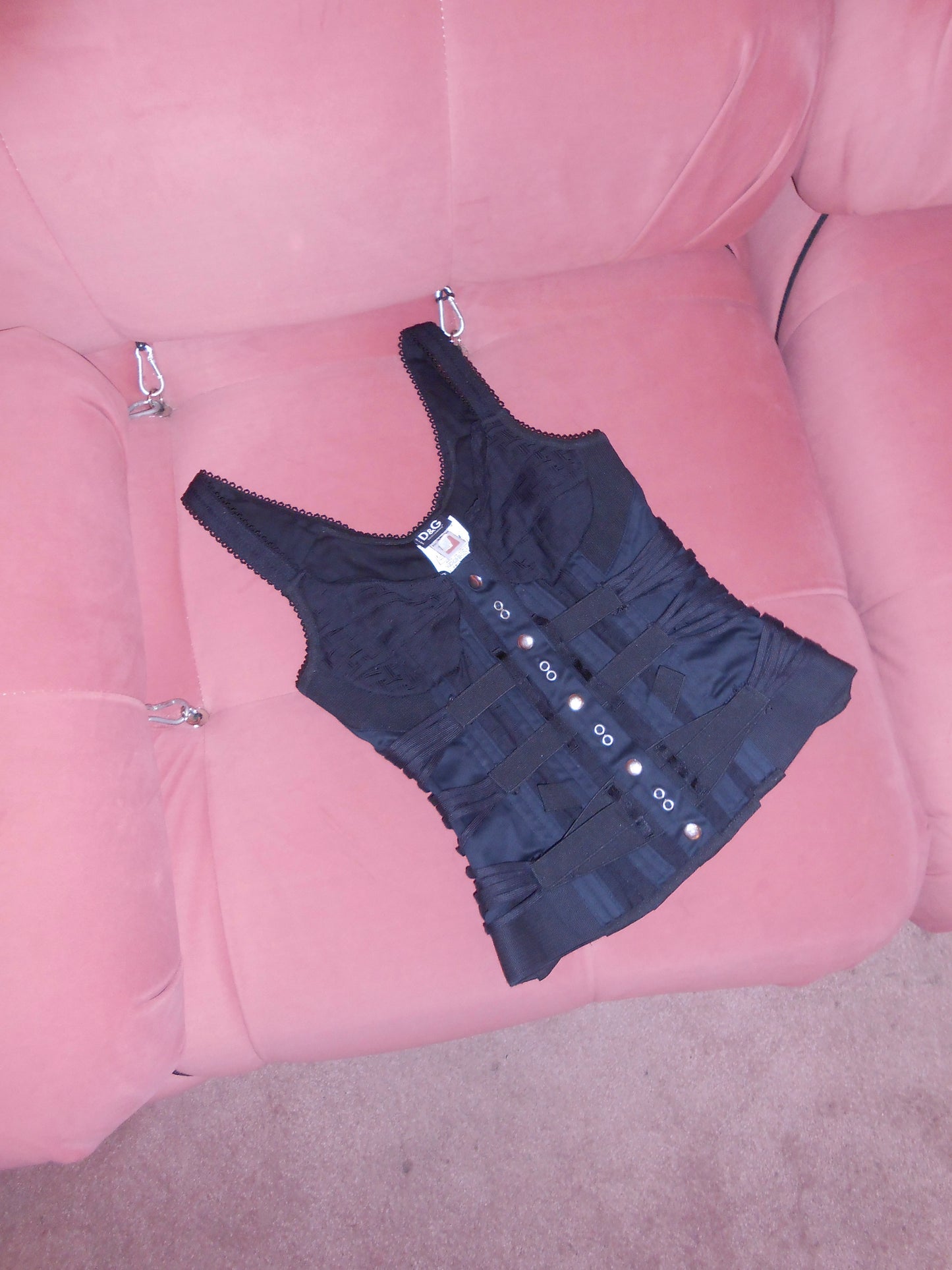 DOLCE & GABBANA SS 2004 BONDAGE BUSTIER