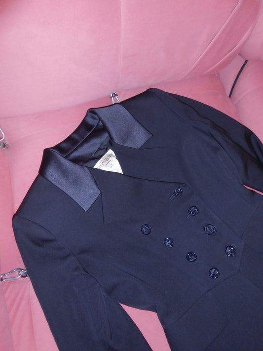 YVES SAINT LAURENT VARIATION 1990S STRUCTURED SMOKING JACKET