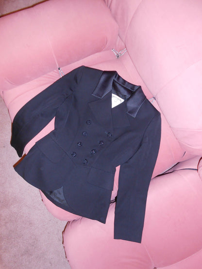 YVES SAINT LAURENT VARIATION 1990S STRUCTURED SMOKING JACKET