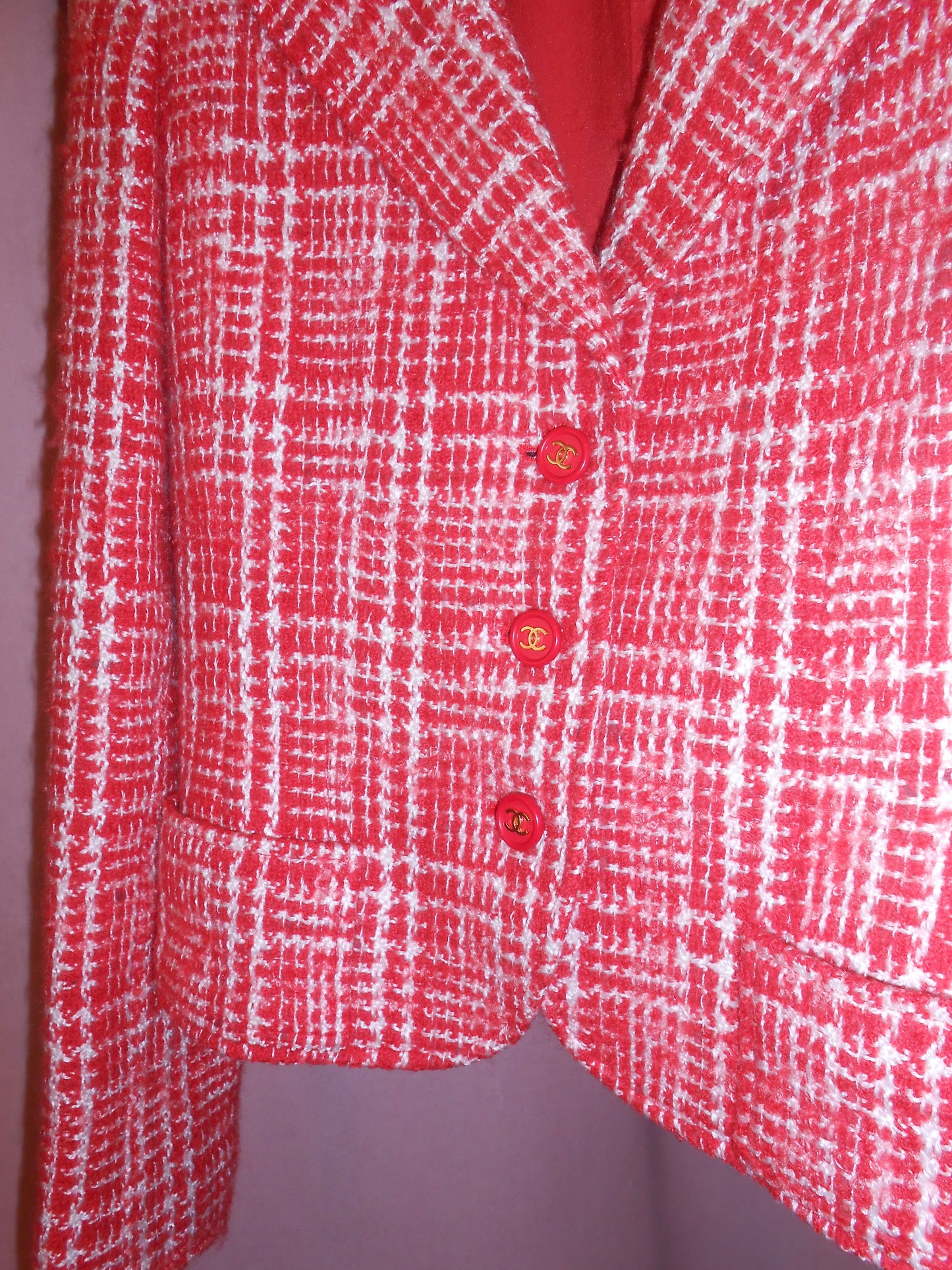 CHANEL BY KARL LAGERFELD SS 1997 TWEED CHECK JACKET