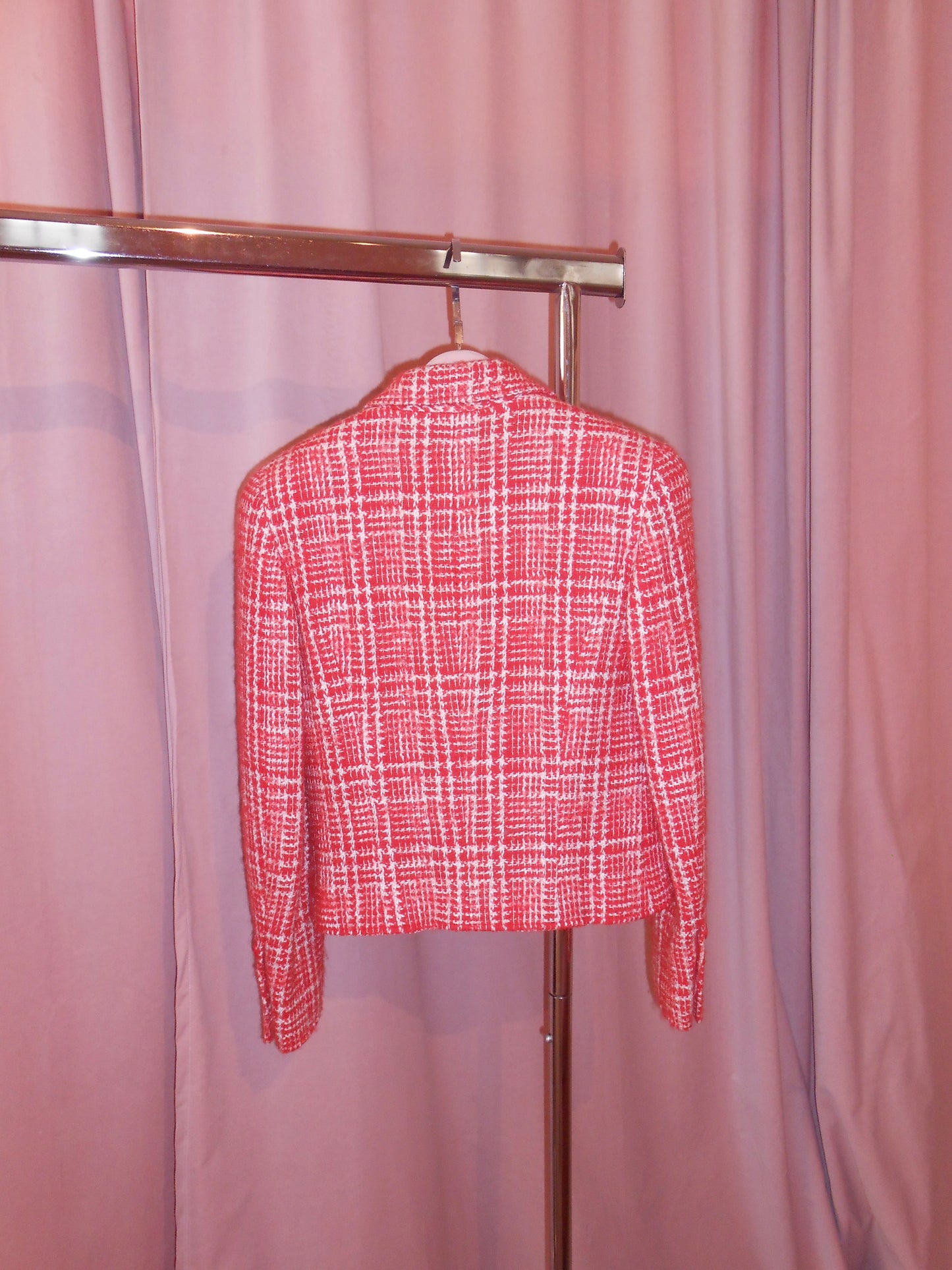 CHANEL BY KARL LAGERFELD SS 1997 TWEED CHECK JACKET