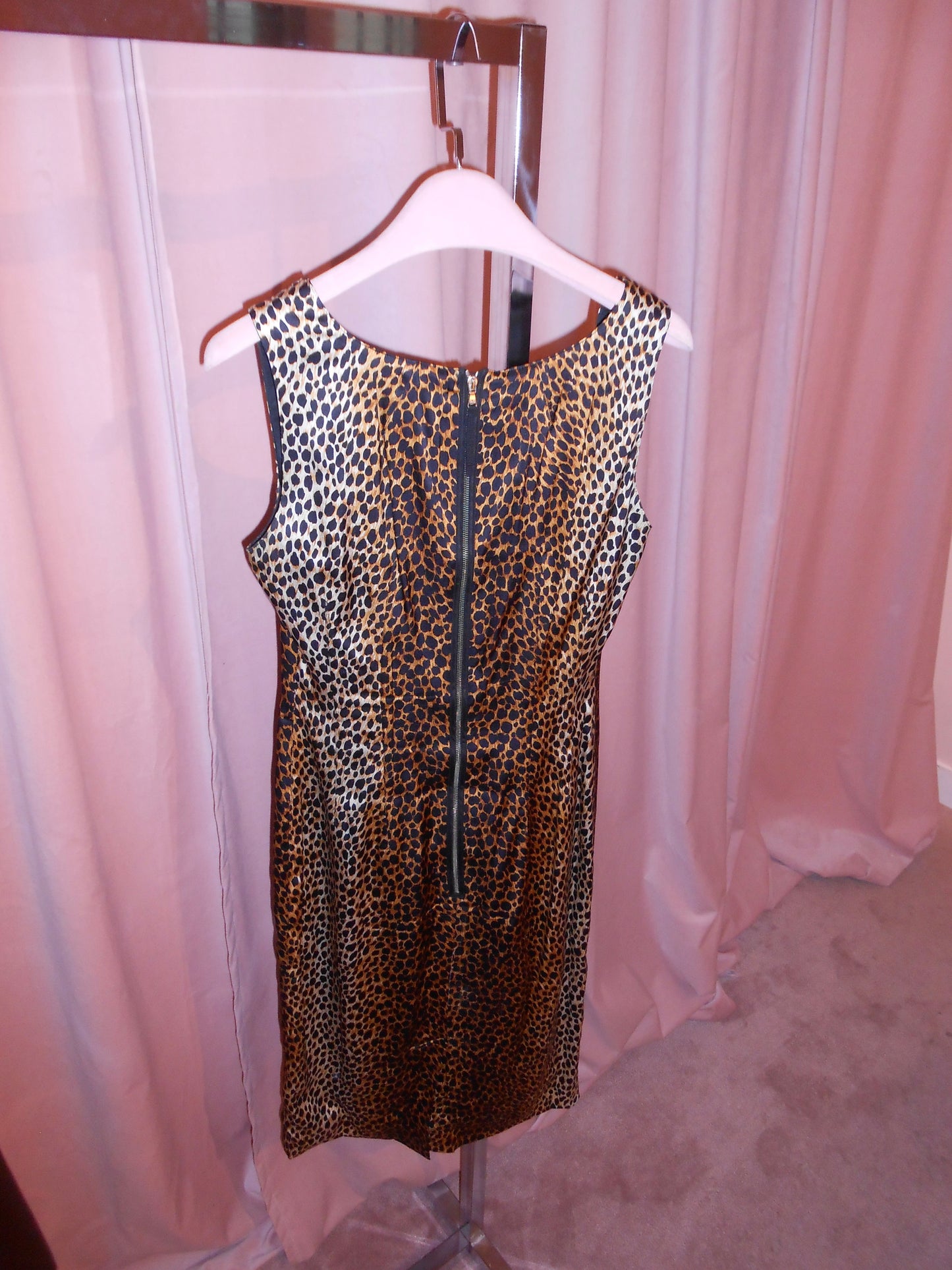 DOLCE & GABBANA EARLY 2000S LEOPARD SILK MINI DRESS