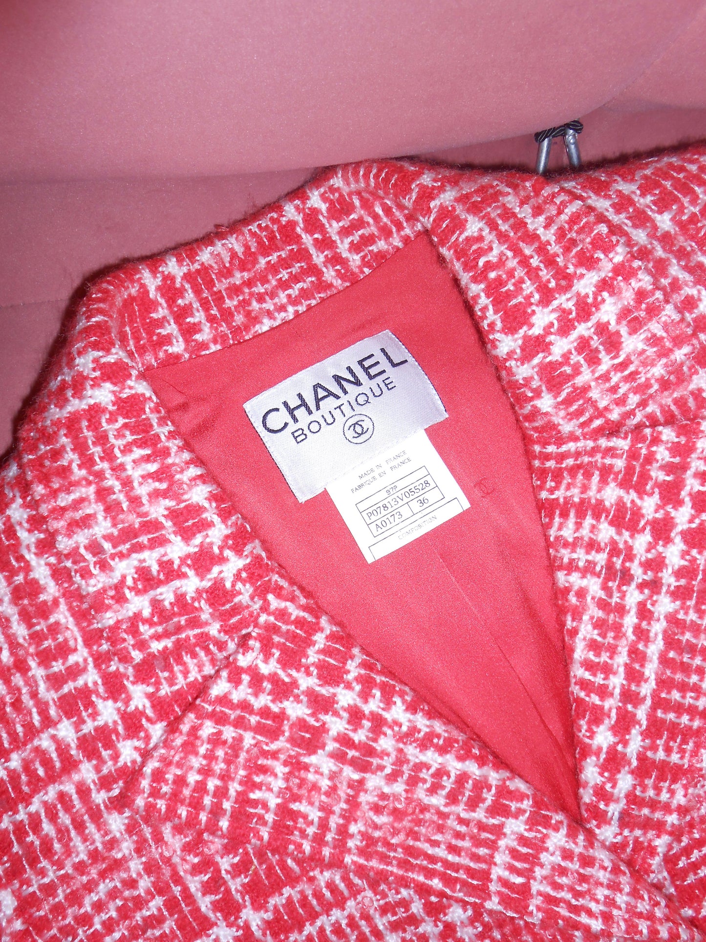 CHANEL BY KARL LAGERFELD SS 1997 TWEED CHECK JACKET
