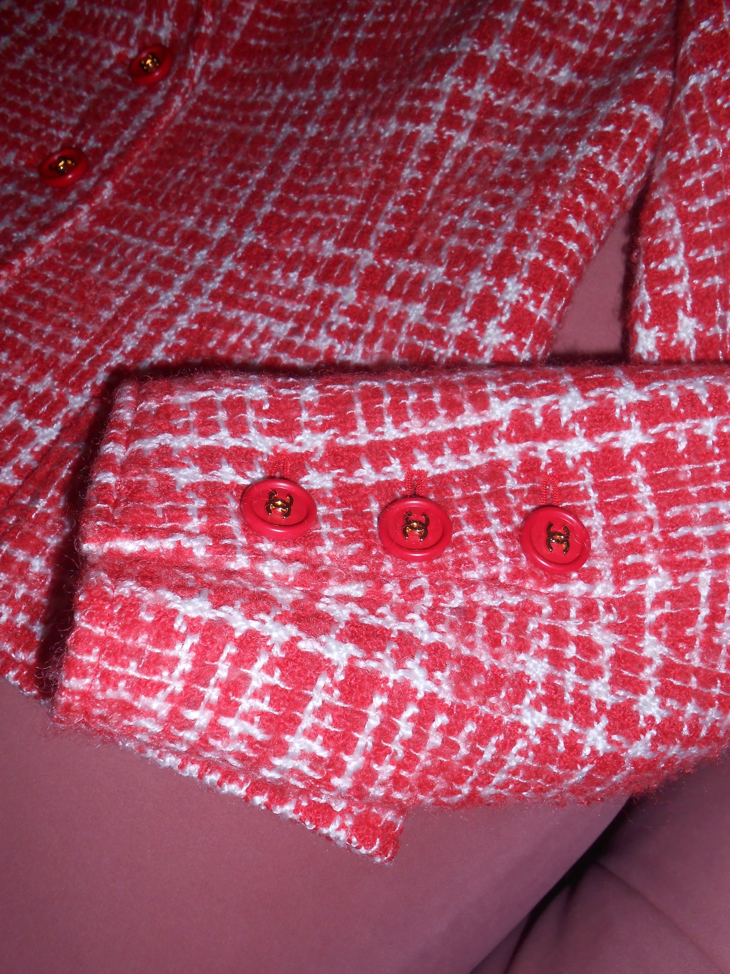 CHANEL BY KARL LAGERFELD SS 1997 TWEED CHECK JACKET