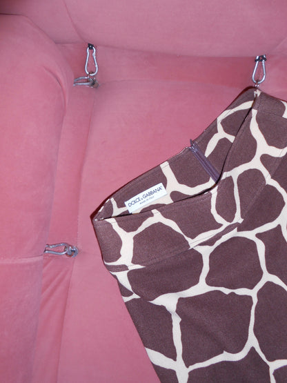 DOLCE & GABBANA FW 1995 GIRAFFE PRINT SKIRT