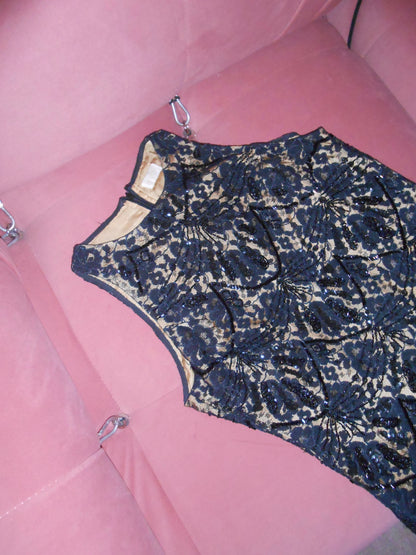 VALENTINO EARLY 2000S LACE BEADED TOP