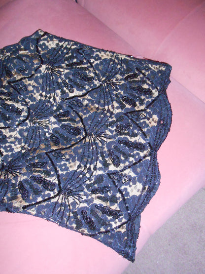 VALENTINO EARLY 2000S LACE BEADED TOP