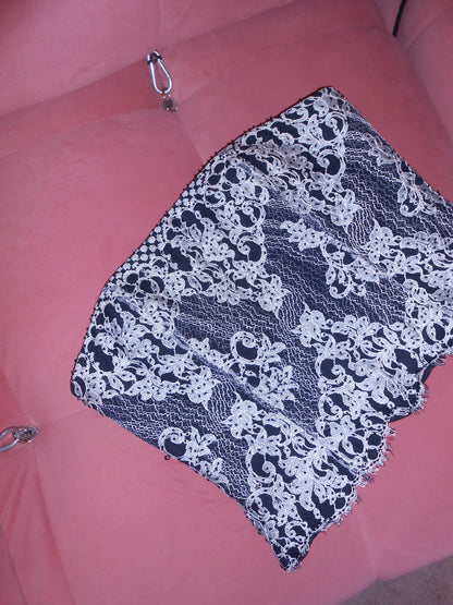 BOB MACKIE	1980S LACE BEADED BUSTIER TOP