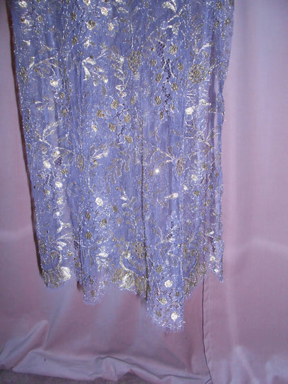 LA PERLA 1990S VELVET SLIP WITH LACE