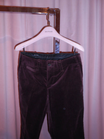 GUCCI BY TOM FORD FW 2002 VELVET TROUSERS