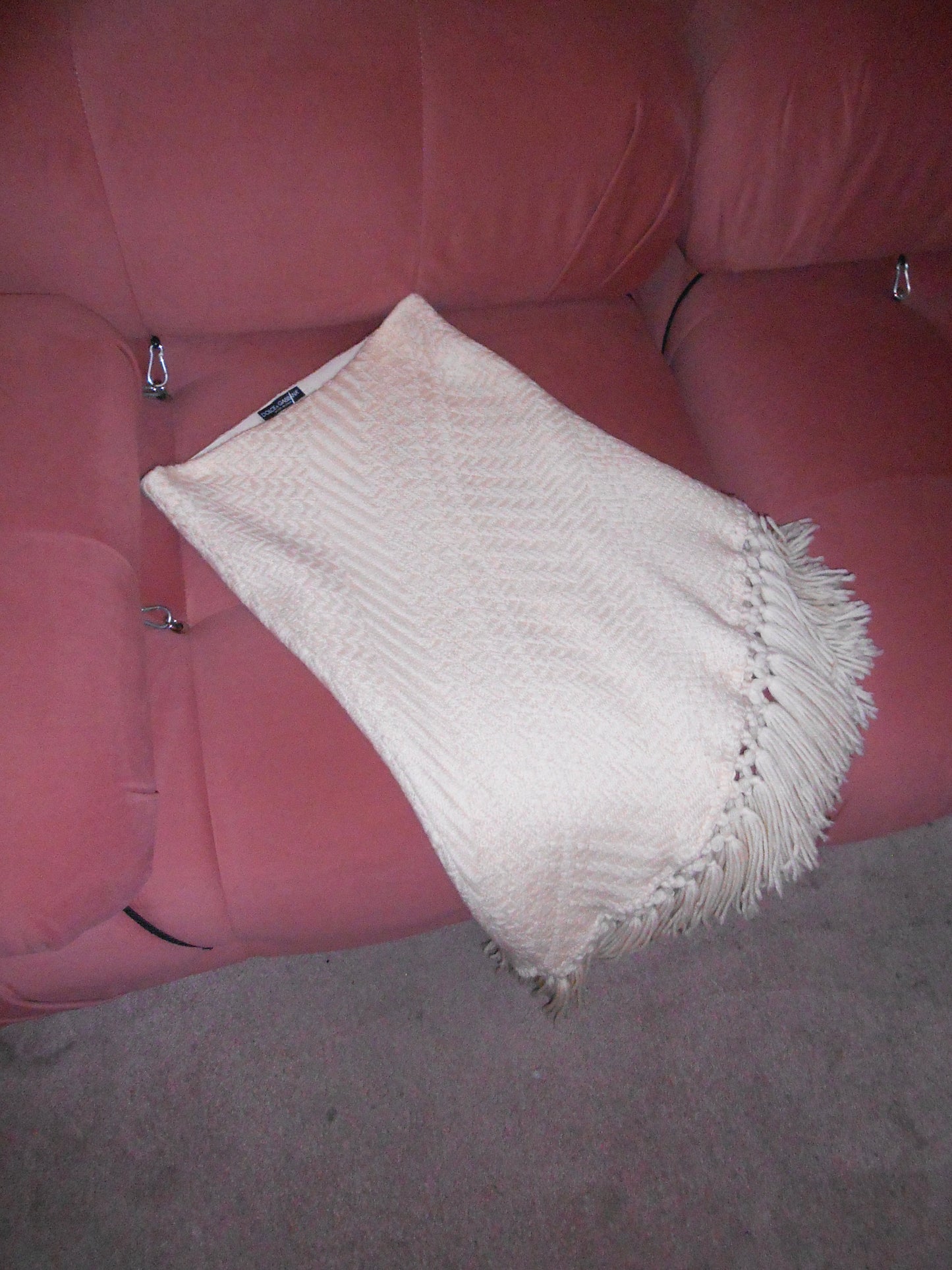 DOLCE & GABBANA FW 2002 WOOL SKIRT WITH FRINGE