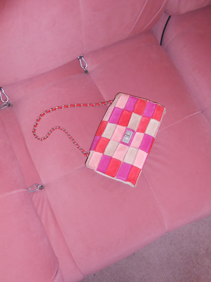 CHANEL SS 2000 SUEDE PATCHWORK FLAP BAG