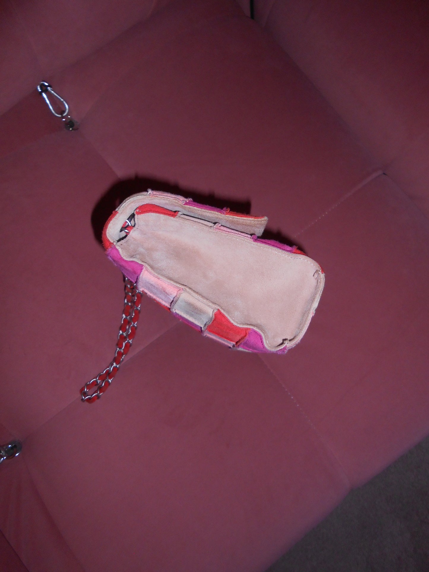 CHANEL SS 2000 SUEDE PATCHWORK FLAP BAG