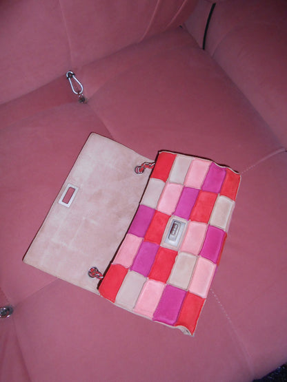 CHANEL SS 2000 SUEDE PATCHWORK FLAP BAG