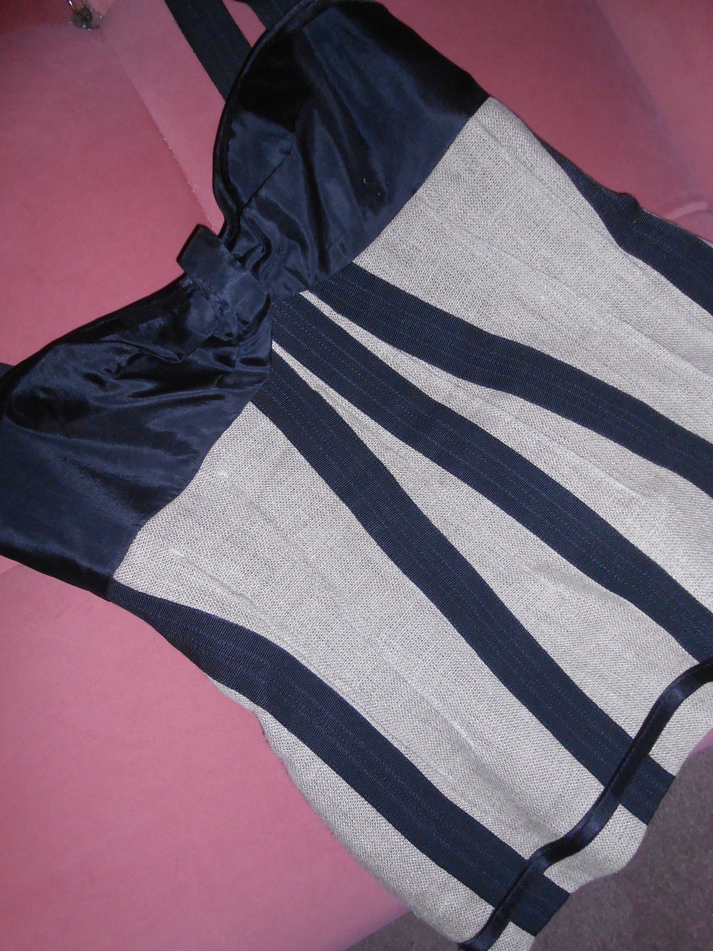 DOLCE & GABBANA EARLY 2000S BURLAP BUSTIER TOP