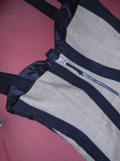 DOLCE & GABBANA EARLY 2000S BURLAP BUSTIER TOP