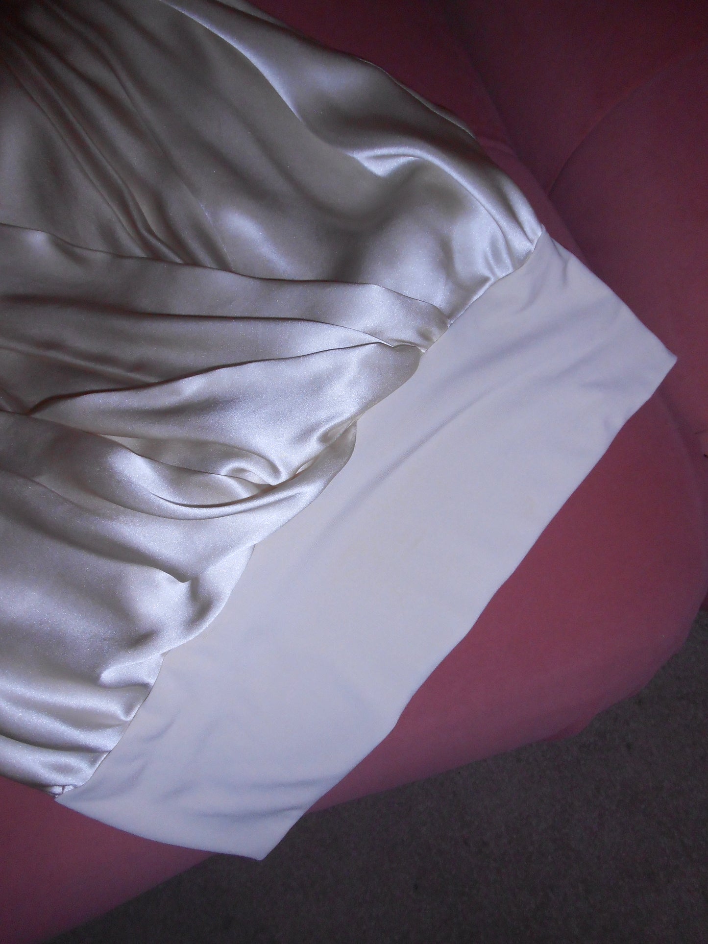 PLEIN SUD EARLY 2000S SILK PLUNGING DRAPED TOP