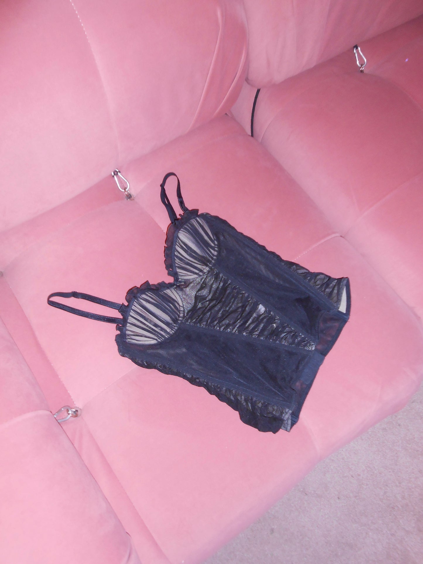 CHANTAL THOMASS 1990S RUCHED BUSTIER TOP