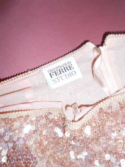 GIANFRANCO FERRE 1990S SEQUIN SKIRT