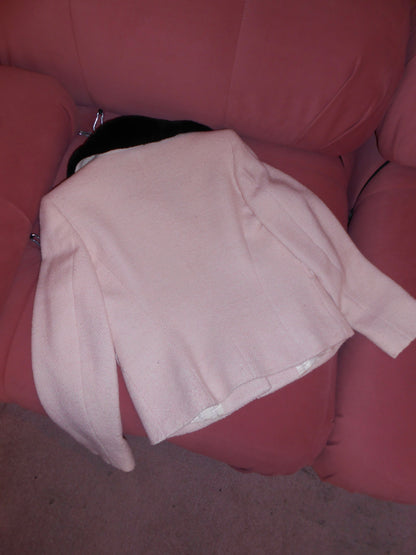 DOLCE & GABBANA 1990S WOOL JACKET WITH FUR COLLAR