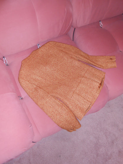 CHANEL BY KARL LAGERFELD FW 2001 WOOL TWEED SKIRT SUIT