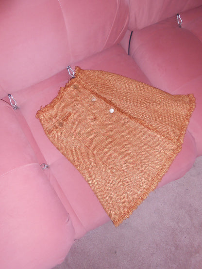 CHANEL BY KARL LAGERFELD FW 2001 WOOL TWEED SKIRT SUIT