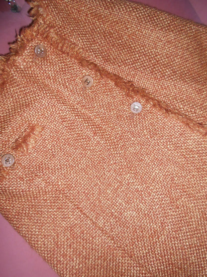 CHANEL BY KARL LAGERFELD FW 2001 WOOL TWEED SKIRT SUIT