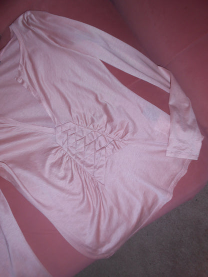 GUCCI BY TOM FORD EARLY 2000S PINK LONG SLEEVE TOP
