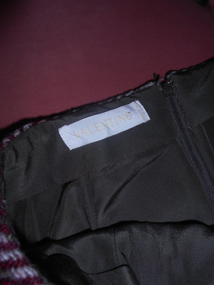VALENTINO EARLY 2000S WOOL TARTAN SKIRT