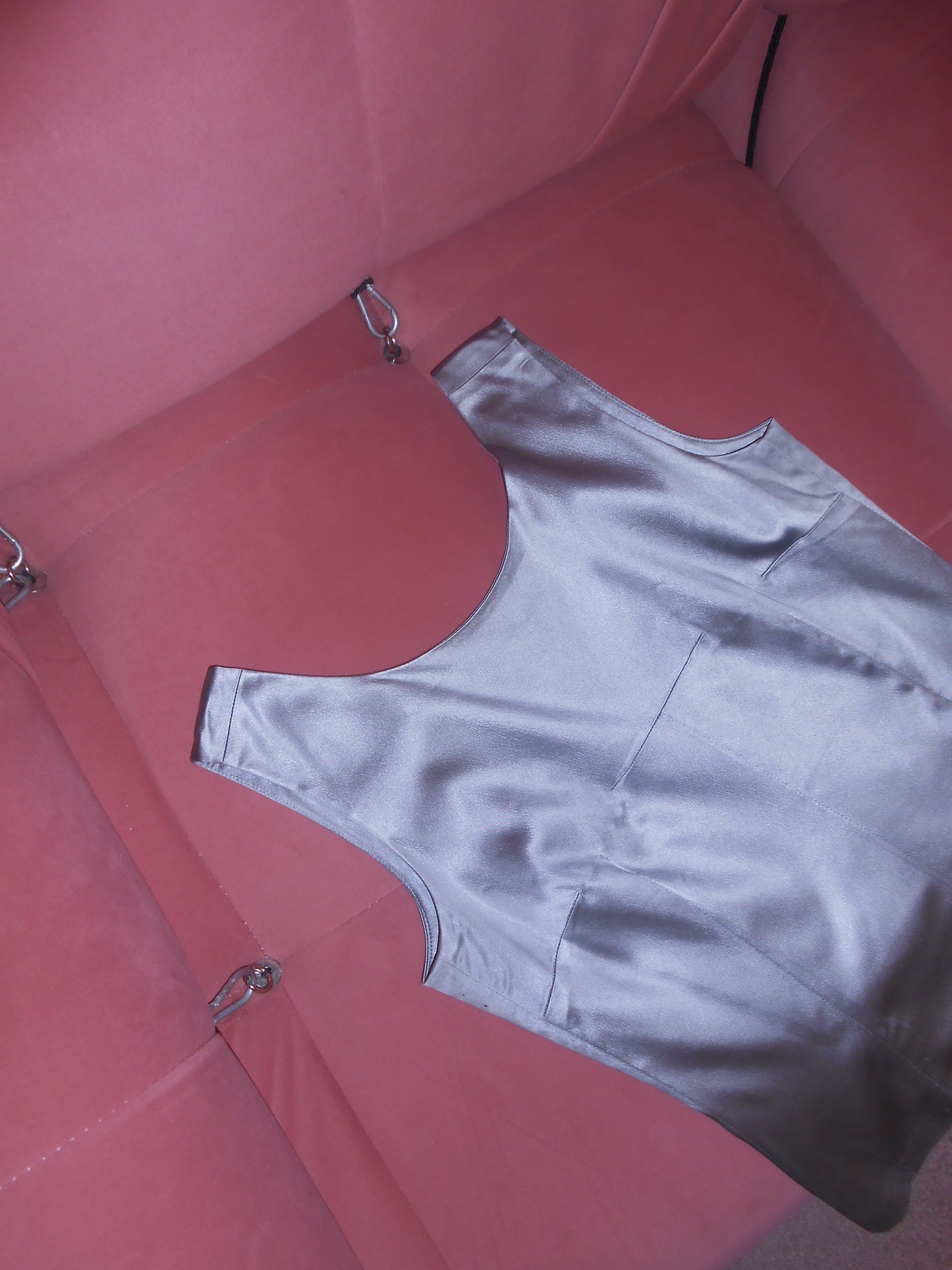 DOLCE & GABBANA 1990S SATIN HOOK AND EYE TOP