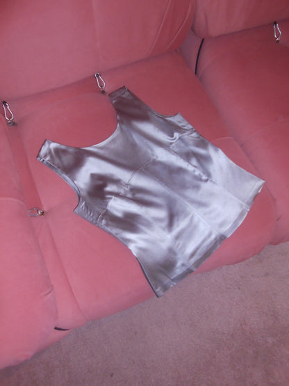 DOLCE & GABBANA 1990S SATIN HOOK AND EYE TOP