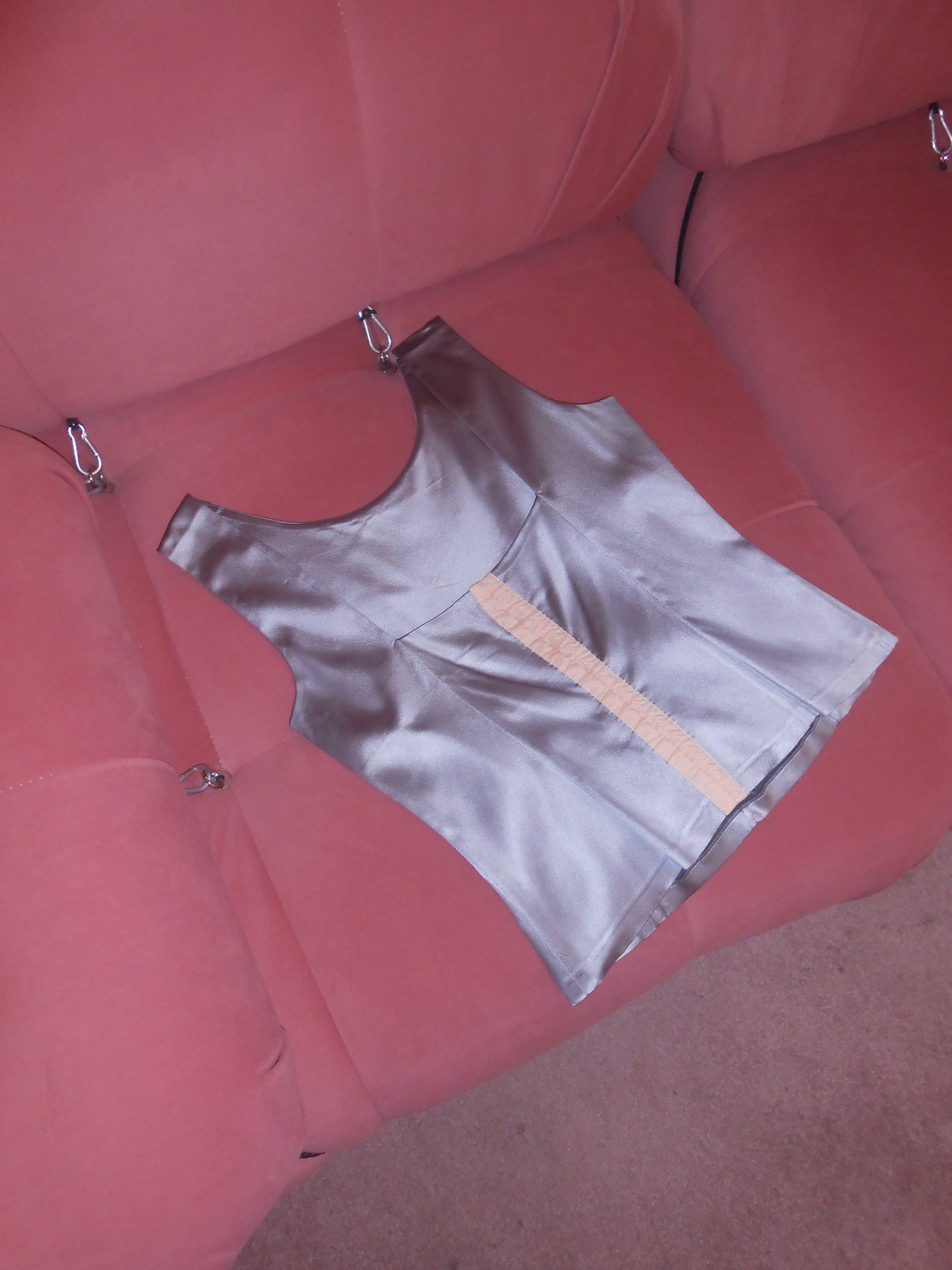 DOLCE & GABBANA 1990S SATIN HOOK AND EYE TOP