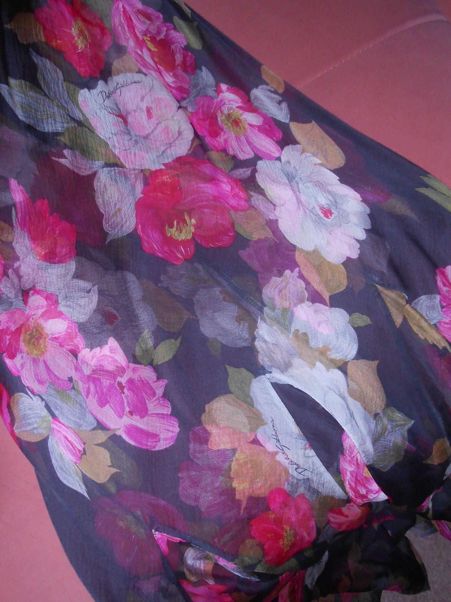 DOLCE & GABBANA 1990S SILK FLORAL SKIRT
