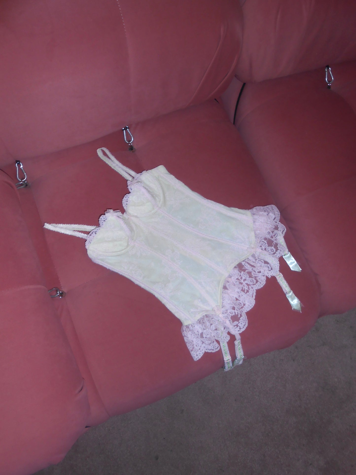 CHANTAL THOMASS 1990S LACE BUSTIER TOP