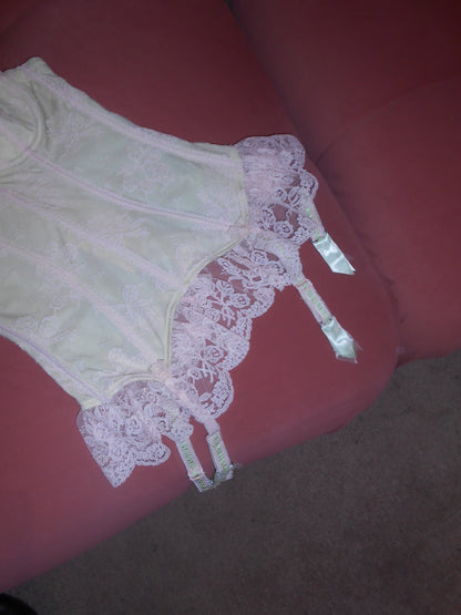 CHANTAL THOMASS 1990S LACE BUSTIER TOP