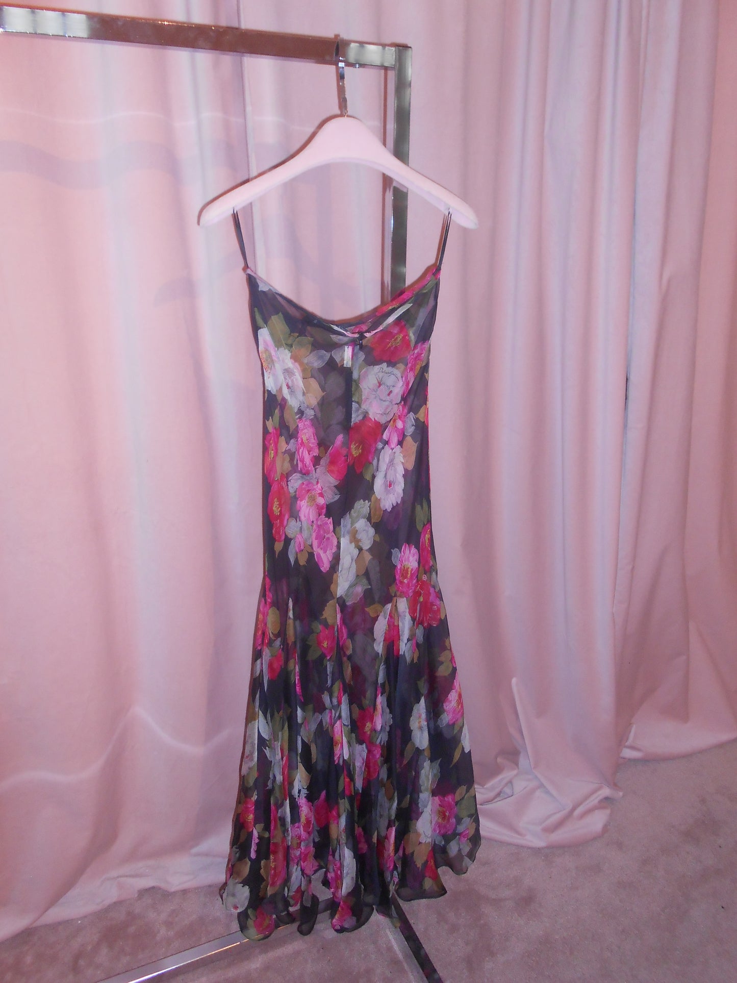 DOLCE & GABBANA 1990S SILK FLORAL SKIRT