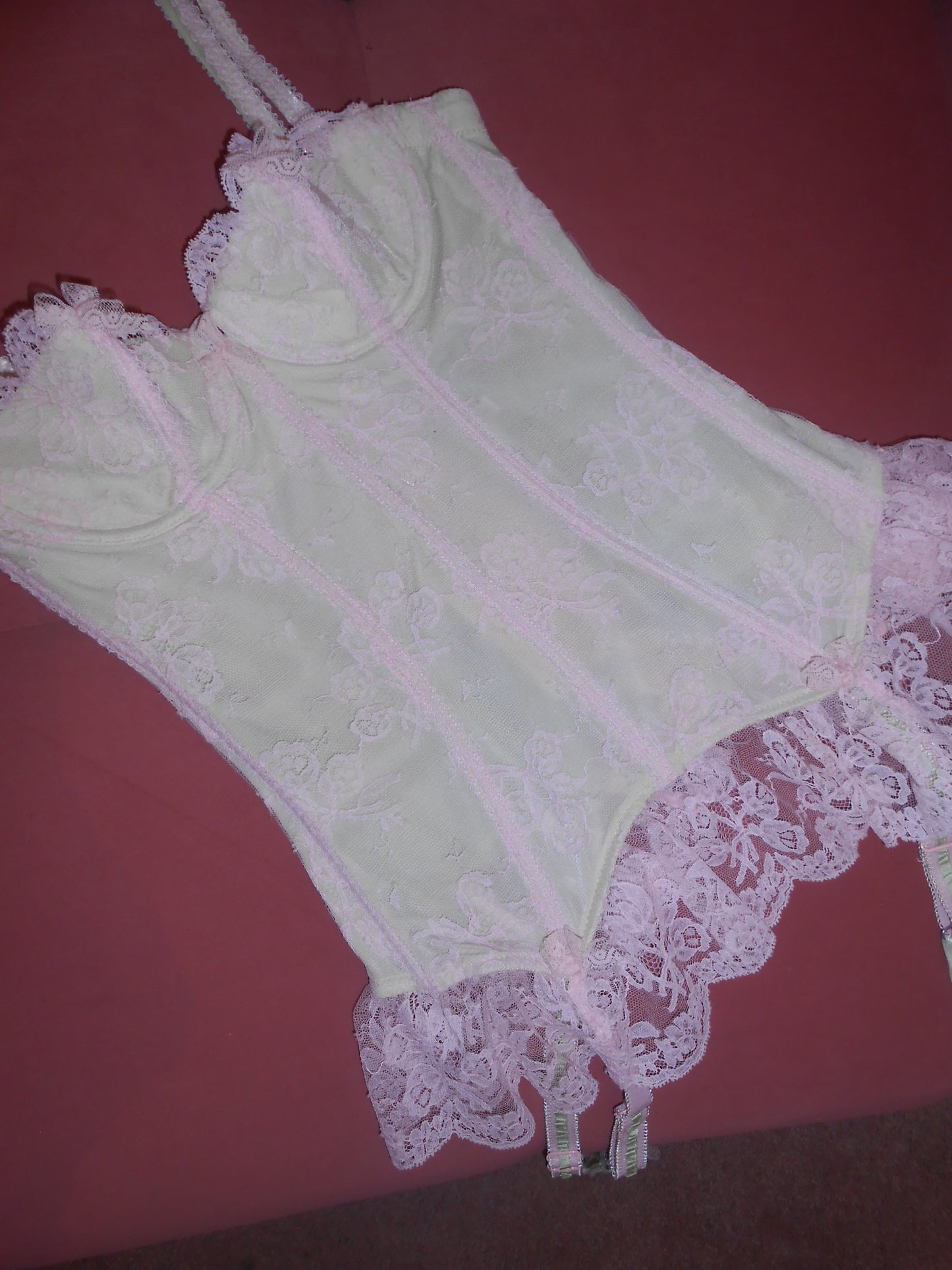 CHANTAL THOMASS 1990S LACE BUSTIER TOP