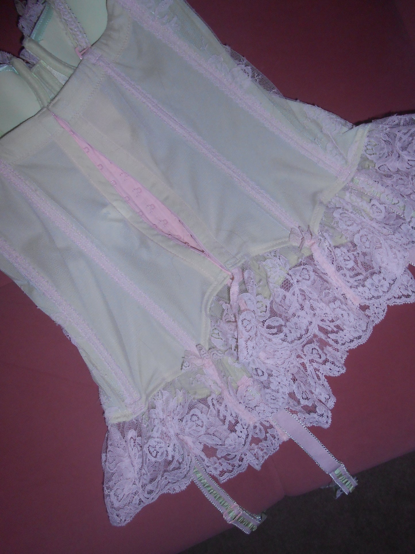 CHANTAL THOMASS 1990S LACE BUSTIER TOP