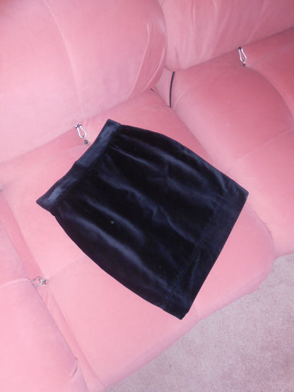 MOSCHINO CHEAP & CHIC	1990S VELVET MINI SKIRT