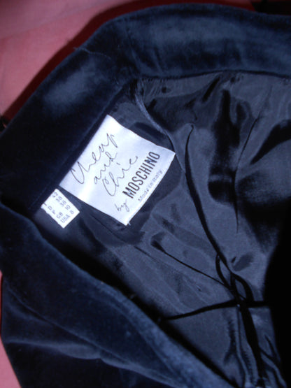 MOSCHINO CHEAP & CHIC	1990S VELVET MINI SKIRT