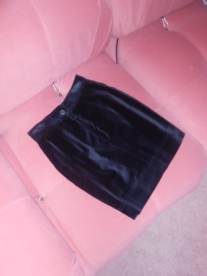 MOSCHINO CHEAP & CHIC	1990S VELVET MINI SKIRT