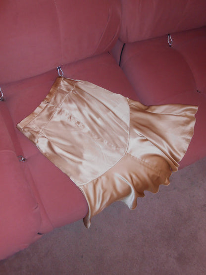 DOLCE & GABBANA 1990S SILK KNEE LENGTH SKIRT