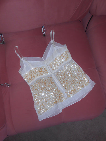 LA PERLA EARLY 2000S SEQUIN CAMI & BOLERO