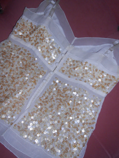 LA PERLA EARLY 2000S SEQUIN CAMI & BOLERO