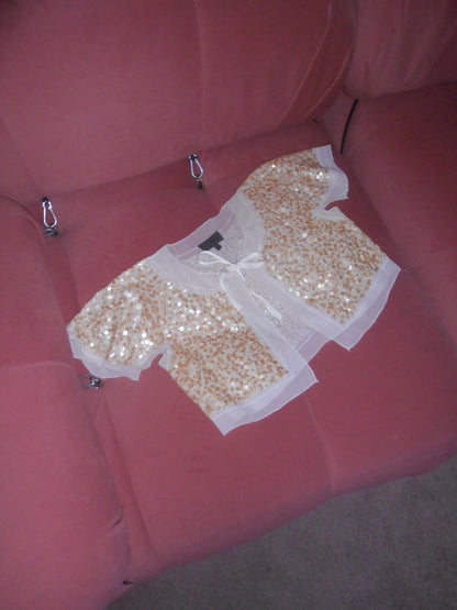 LA PERLA EARLY 2000S SEQUIN CAMI & BOLERO