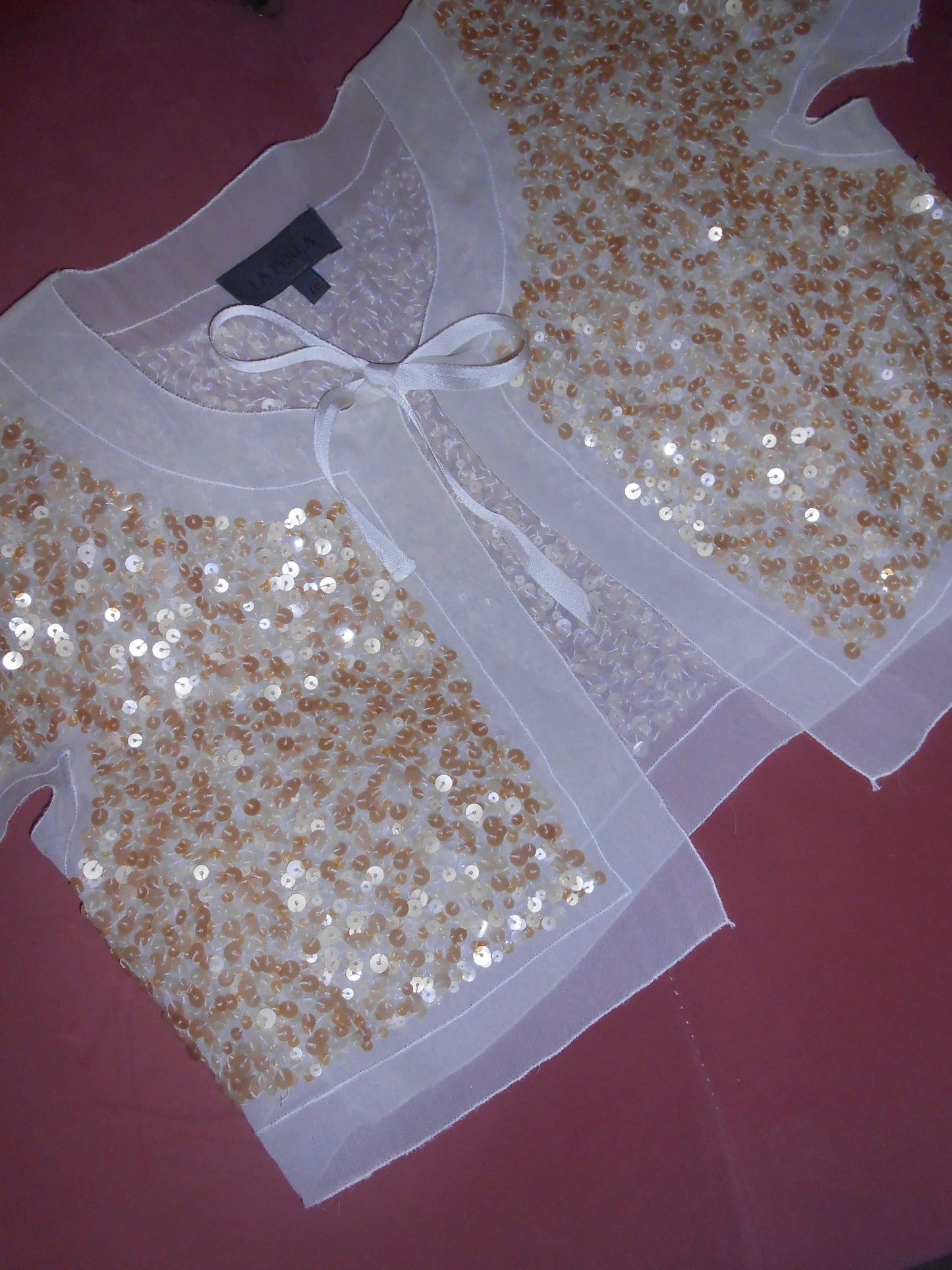LA PERLA EARLY 2000S SEQUIN CAMI & BOLERO