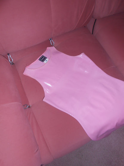 VERSACE JEANS COUTURE 1990S PINK WET DRESS