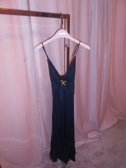 CLASS BY CAVALLI EARLY 2000S DRESS WITH GOLD RINGS