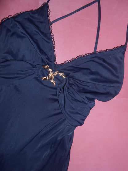 CLASS BY CAVALLI EARLY 2000S DRESS WITH GOLD RINGS